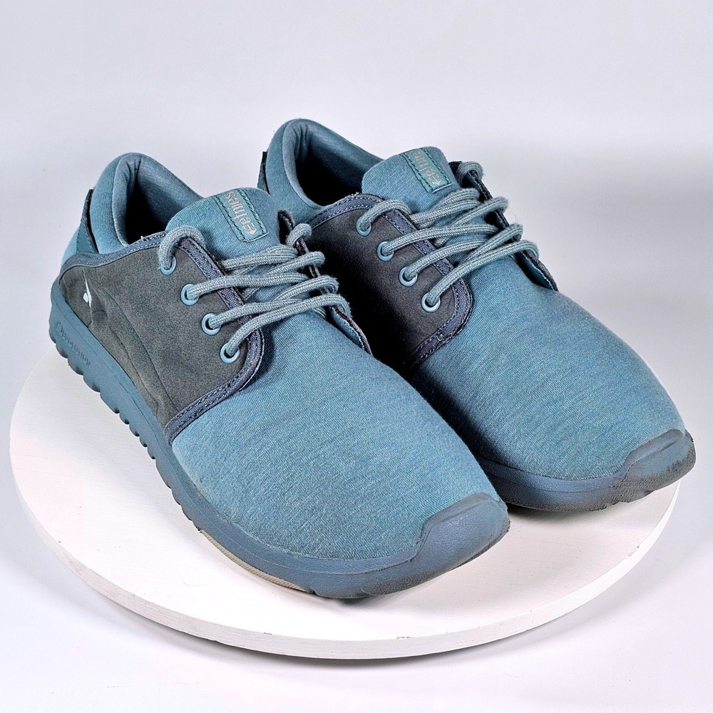 Etnies Womens Scout Blue Grey Lightweight Lifestyle Sneakers Size 10